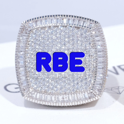 CUSTOM LETTER 3D ICED RING
