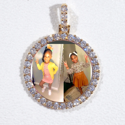 3D CIRCLE CUSTOM PICTURE PENDANT SMALL SIZE