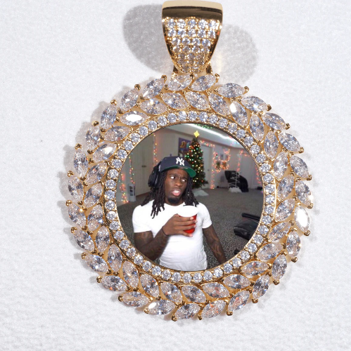 Large 3D Wheat Ear Custom Picture Pendant