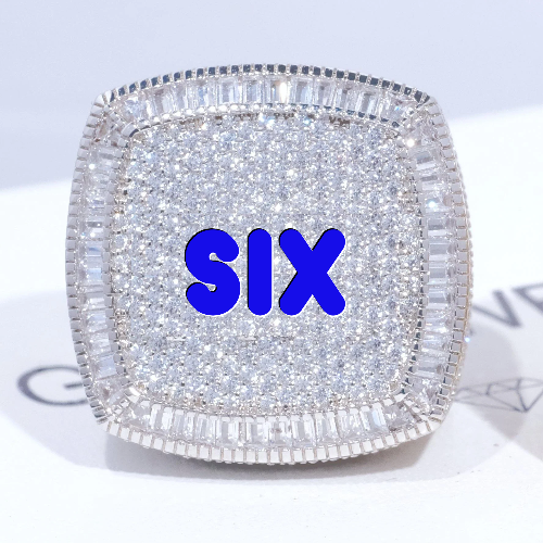 CUSTOM LETTER 3D ICED RING