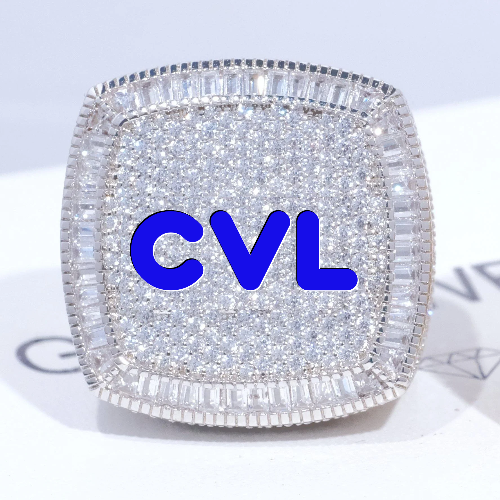 CUSTOM LETTER 3D ICED RING