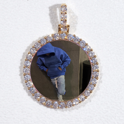 3D CIRCLE CUSTOM PICTURE PENDANT SMALL SIZE