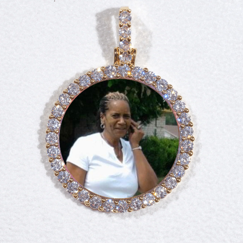 3D CIRCLE CUSTOM PICTURE PENDANT SMALL SIZE