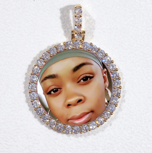3D CIRCLE CUSTOM PICTURE PENDANT SMALL SIZE
