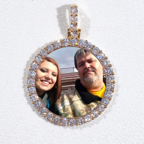 3D CIRCLE CUSTOM PICTURE PENDANT SMALL SIZE