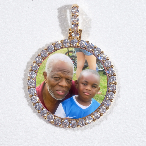 3D CIRCLE CUSTOM PICTURE PENDANT SMALL SIZE