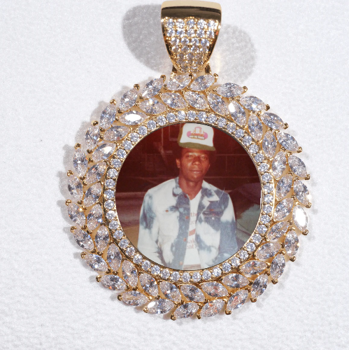 Large 3D Wheat Ear Custom Picture Pendant
