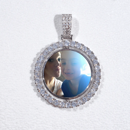 3D Spinning 2-Faced Custom Picture Pendant