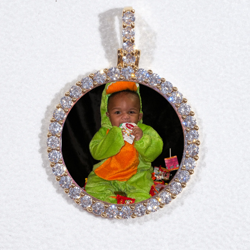 3D CIRCLE CUSTOM PICTURE PENDANT SMALL SIZE