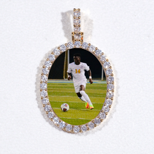 3D Oval Custom Picture Pendant