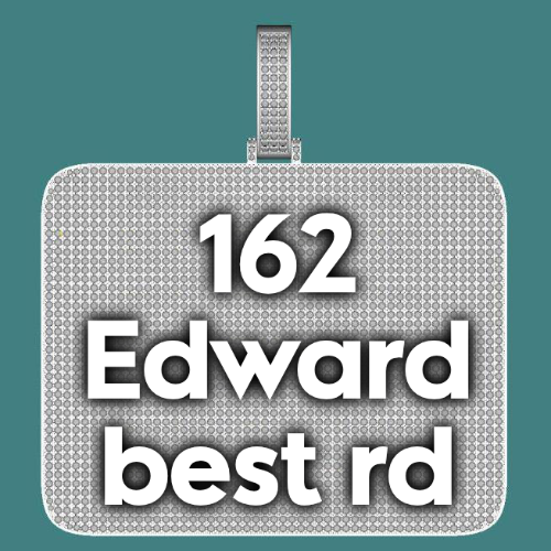 CUSTOM LETTER NECKLACE 3D BIG SQUARE