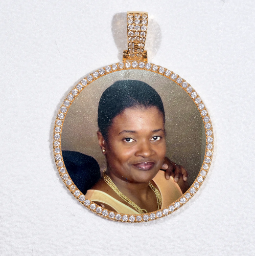 MEDIUM 3D CIRCLE CUSTOM PICTURE PENDANT