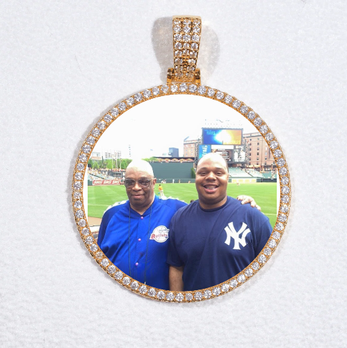 MEDIUM 3D CIRCLE CUSTOM PICTURE PENDANT