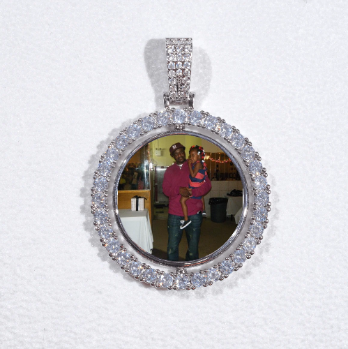 3D Spinning 2-Faced Custom Picture Pendant