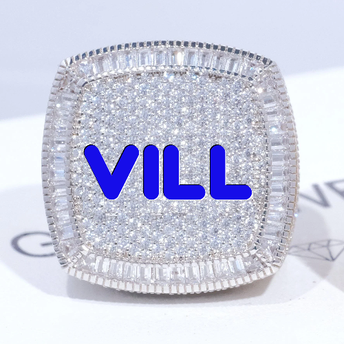 CUSTOM LETTER 3D ICED RING