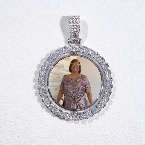 3D Spinning 2-Faced Custom Picture Pendant