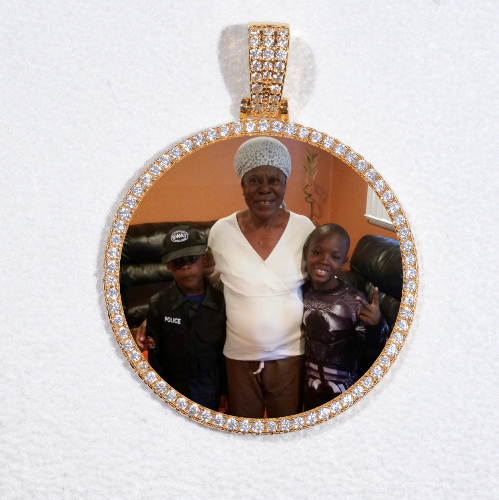MEDIUM 3D CIRCLE CUSTOM PICTURE PENDANT