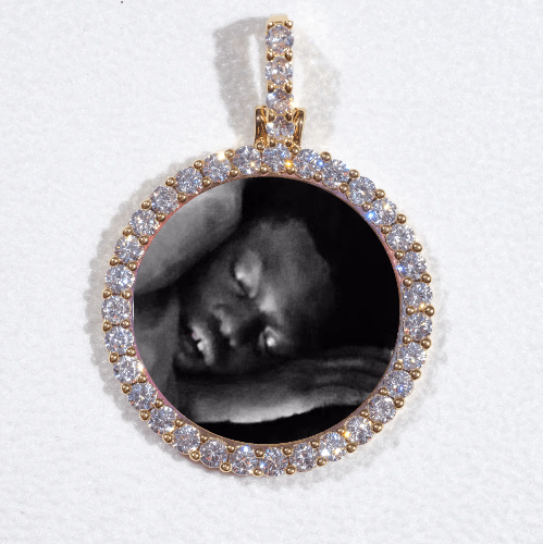 3D CIRCLE CUSTOM PICTURE PENDANT SMALL SIZE
