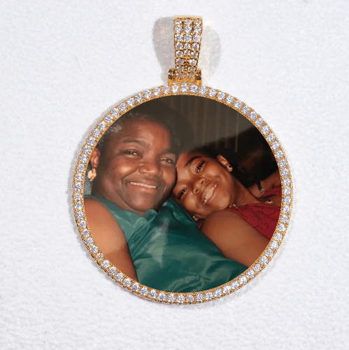 MEDIUM 3D CIRCLE CUSTOM PICTURE PENDANT
