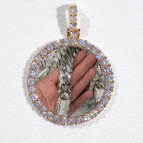 3D CIRCLE CUSTOM PICTURE PENDANT SMALL SIZE
