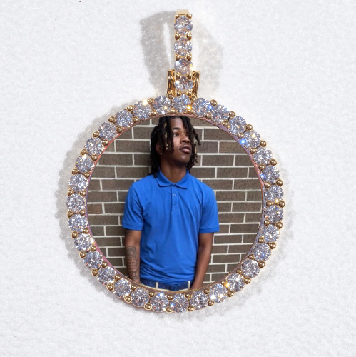 3D CIRCLE CUSTOM PICTURE PENDANT SMALL SIZE
