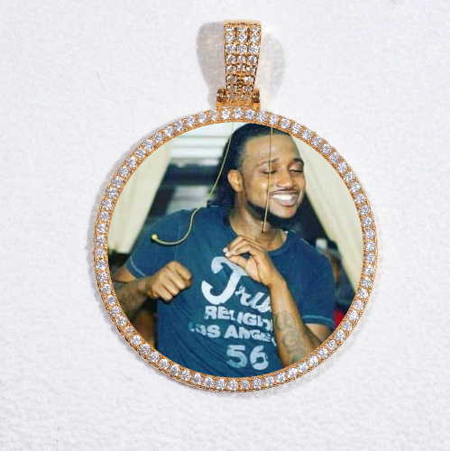 MEDIUM 3D CIRCLE CUSTOM PICTURE PENDANT