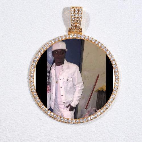 MEDIUM 3D CIRCLE CUSTOM PICTURE PENDANT