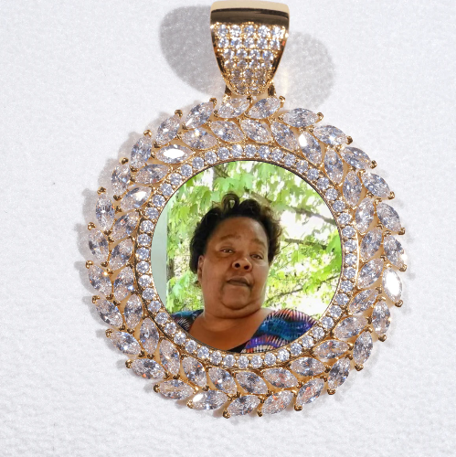 Large 3D Wheat Ear Custom Picture Pendant
