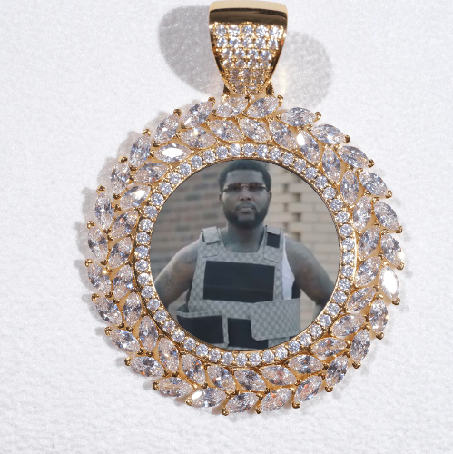 Large 3D Wheat Ear Custom Picture Pendant