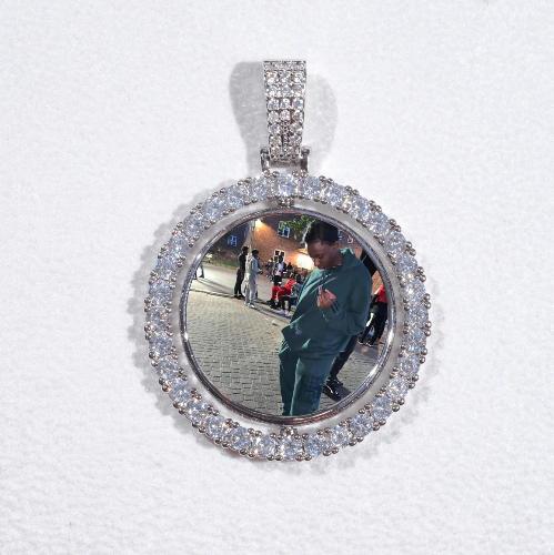 3D Spinning 2-Faced Custom Picture Pendant