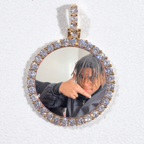 3D CIRCLE CUSTOM PICTURE PENDANT SMALL SIZE