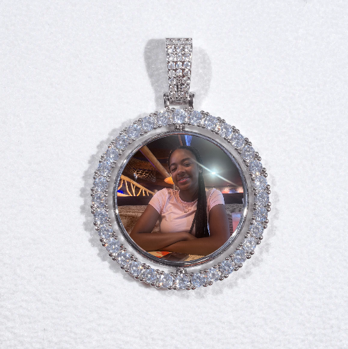3D Spinning 2-Faced Custom Picture Pendant