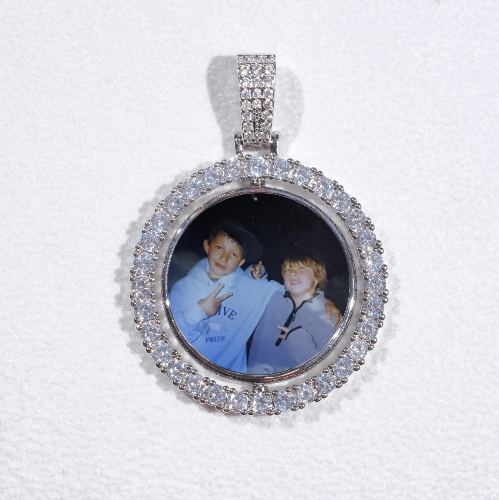 3D Spinning 2-Faced Custom Picture Pendant