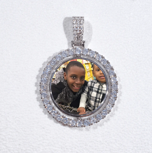 3D Spinning 2-Faced Custom Picture Pendant