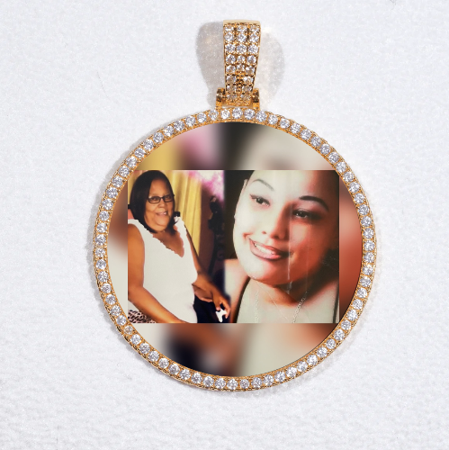 MEDIUM 3D CIRCLE CUSTOM PICTURE PENDANT
