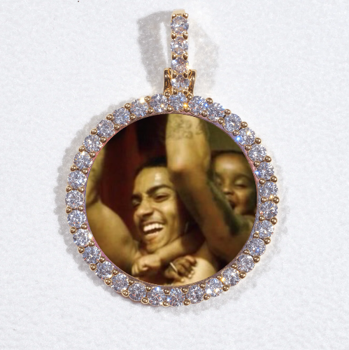 3D CIRCLE CUSTOM PICTURE PENDANT SMALL SIZE