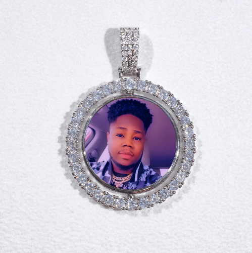 3D Spinning 2-Faced Custom Picture Pendant