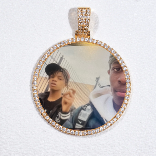 MEDIUM 3D CIRCLE CUSTOM PICTURE PENDANT
