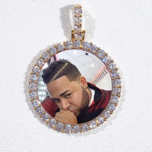 3D CIRCLE CUSTOM PICTURE PENDANT SMALL SIZE