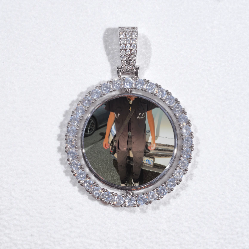 3D Spinning 2-Faced Custom Picture Pendant