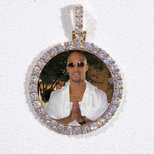 3D CIRCLE CUSTOM PICTURE PENDANT SMALL SIZE