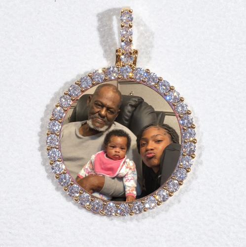 3D CIRCLE CUSTOM PICTURE PENDANT SMALL SIZE