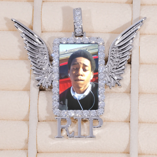 RIP WING 3D CUSTOM PICTURE PENDANT