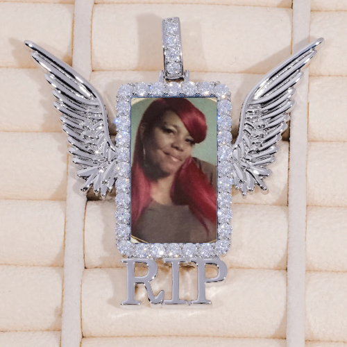 RIP WING 3D CUSTOM PICTURE PENDANT