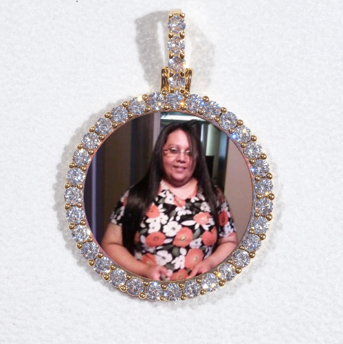 3D CIRCLE CUSTOM PICTURE PENDANT SMALL SIZE