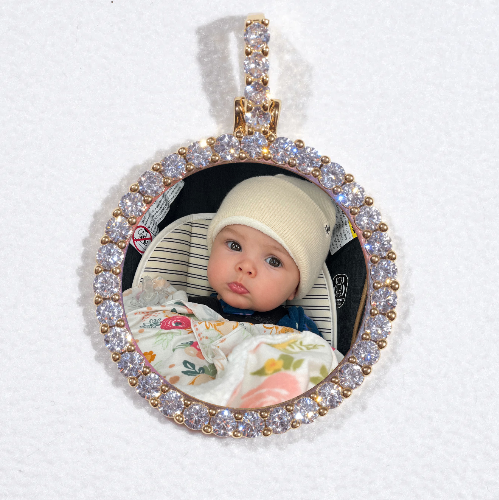 3D CIRCLE CUSTOM PICTURE PENDANT SMALL SIZE