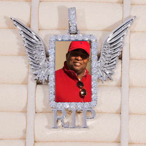 RIP WING 3D CUSTOM PICTURE PENDANT
