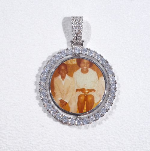 3D Spinning 2-Faced Custom Picture Pendant