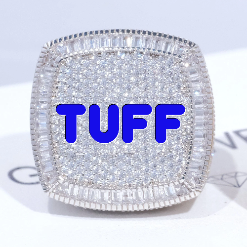 CUSTOM LETTER 3D ICED RING