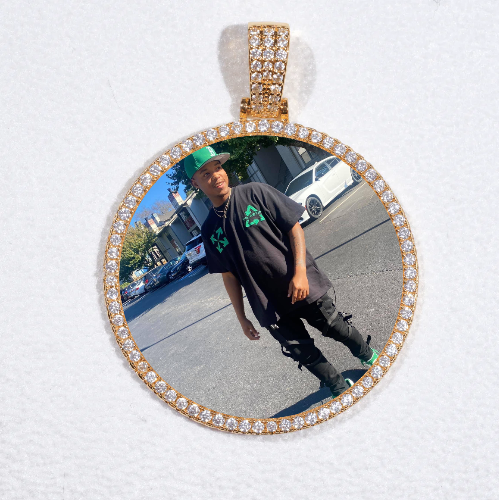 MEDIUM 3D CIRCLE CUSTOM PICTURE PENDANT